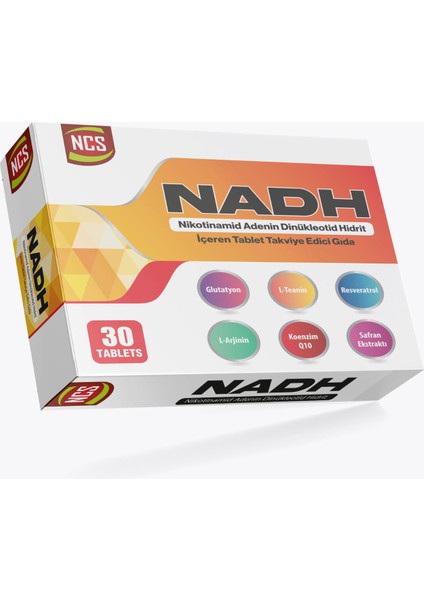 Nadh Safran Koenzim Q10 Glutatyon Teanin L-Arjinin Resveratrol 30 Tablet L-Sitrulin D-Riboz fırsatları