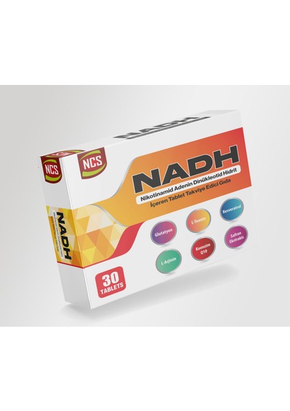 Nadh Safran Koenzim Q10 Glutatyon Teanin L-Arjinin Resveratrol 30 Tablet L-Sitrulin D-Riboz