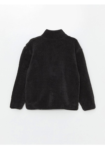 Lcw Kids Antrasit Rahat Kalıp Dik Yaka Polar Erkek Çocuk Fermuarlı Sweatshirt fiyatları