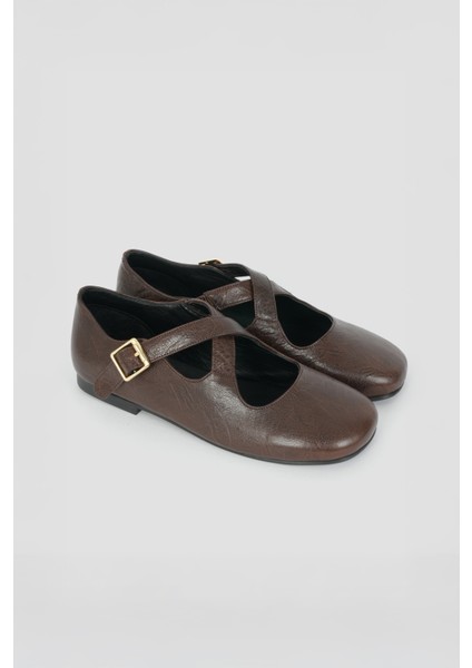 , Verona Serisi , Kadın , Günlük , Kahverengi , Babet Ayakkabı modelleri