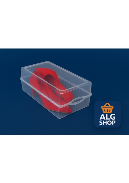 2 Li Kadın Ayakkabı Saklama Kutusu 18X33X10 cm Istiflenebilir Şeffaf Dayanıklı Koku Yapmaz indirimleri