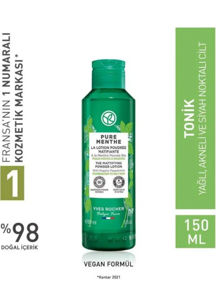 Siyah Nokta ve Akne Karşıtı Etkili Pudralı Yüz Toniği - Bitkisel Formül