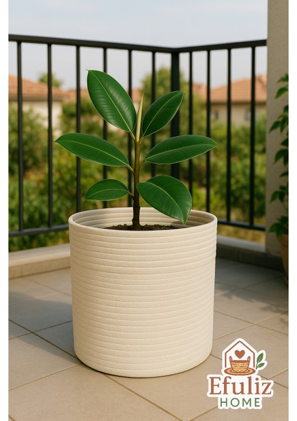 Jüt-Hasır Çok Amaçlı-Dekoratif-Organizer Saksı Sepeti, Bahçe Düzenleyici Sepet. (En:20-Boy:15 Cm) modelleri