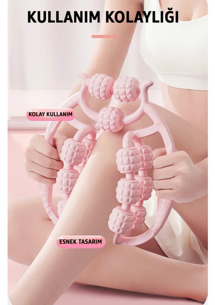 360° Selülit Giderici Kas Masaj Aleti – 15 Toplu Silindirli Roller Masaj Cihazı, Kol, Bacak, Boyun ve Sırt Için Spor-Yoga & Vücut Geliştirme Donanımı modelleri