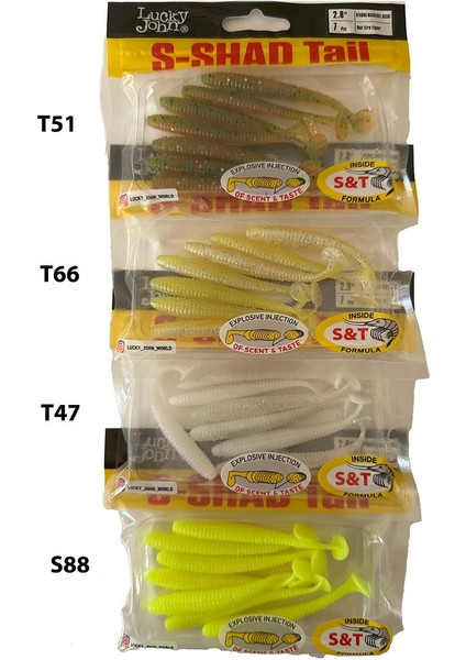 S-Shad Tail 2.8'' (7.11 Cm) 7p Silikon Yem fiyatları