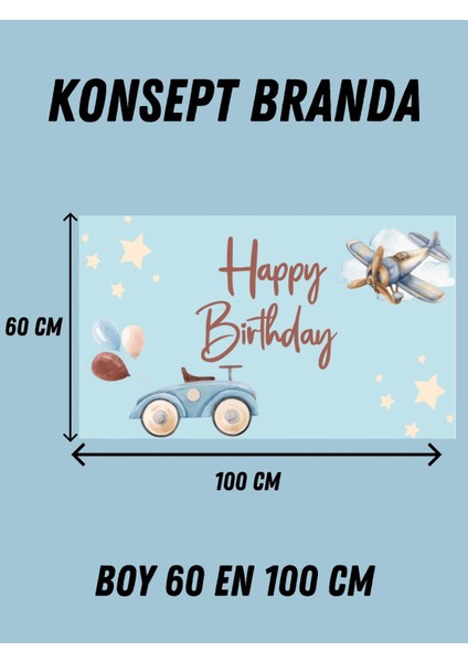 Retro Uçak Polis Arabası Temalı Özel Doğum Günü Afişi Arka Fonu 60X100 Vinil Branda Pankart Doğum Günü Parti Seti Süsü fiyatları