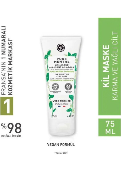 Siyah Nokta ve Yağ Dengeleyici Kil Maskesi – Botanik Özlü