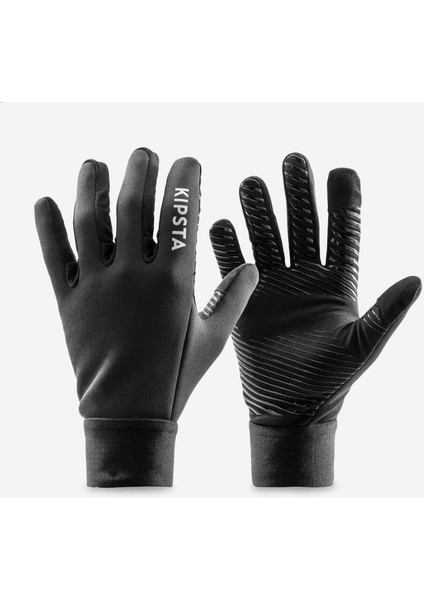 Yetişkin Futbol Eldiveni - Siyah - Keepdry Warm