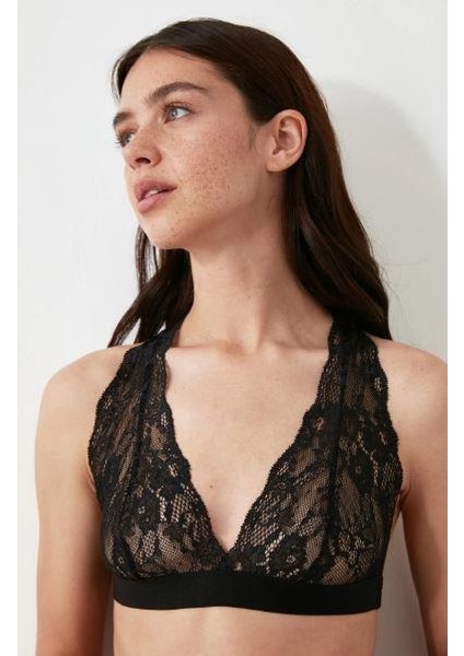 Siyah Sırt Detaylı Full Dantel Bralet DS200457BR fırsatları