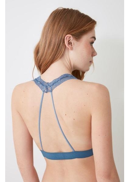 Mavi Sırt Detaylı Full Dantel Bralet Ds200457br indirimleri