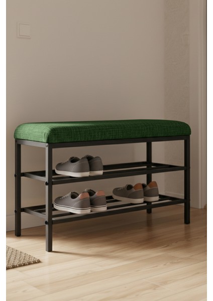 Lotus Metal Modern Ayakkabılık, Bank, Yatak Ucu, Organizer, Oturak,puf 3 Katlı 30X70 Keten Kumaş fiyatları