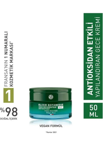 Cilt Onarıcı Gece Kremi – Anti-Age ve Bitkisel Antioksidan Etki