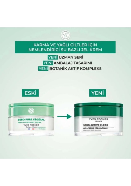 Akne ve Parlama Karşıtı Nemlendirici Krem – Sebo Active Botanik Formül, Karma ve Yağlı Ciltler