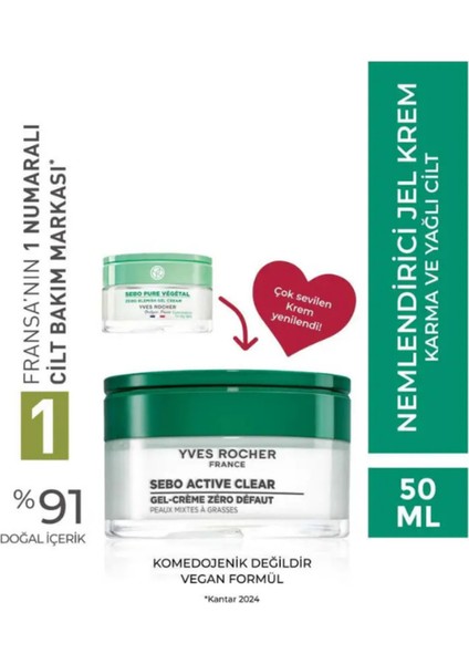 Akne ve Parlama Karşıtı Nemlendirici Krem – Sebo Active Botanik Formül, Karma ve Yağlı Ciltler modelleri