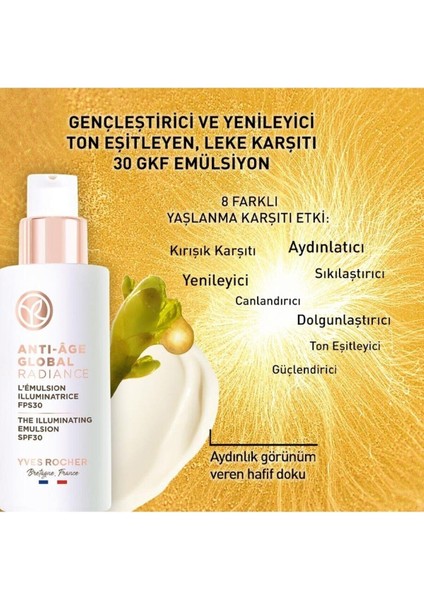 Leke Karşıtı 30 Spf Emülsiyon Krem - Yenileyici Yaşlanma Karşıtı Bitkisel Kök Hücre Bakımı fiyatları