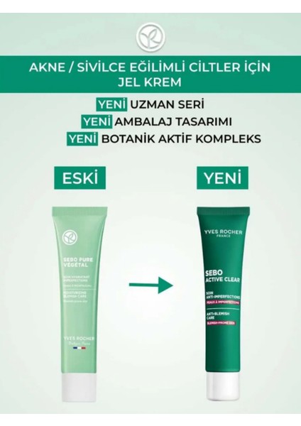 Cilt Kusurlarına Karşı Botanik Krem – Sebo Active Clear Akne Karşıtı Bakım fiyatları
