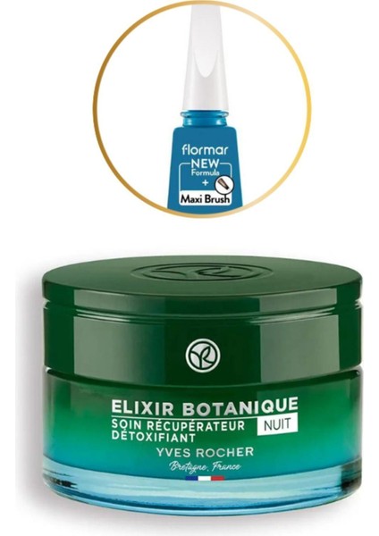 Gece Kremi - Yaşlanma Karşıtı Bitkisel Antioksidan Bakım / Flormar Oje Hediyeli