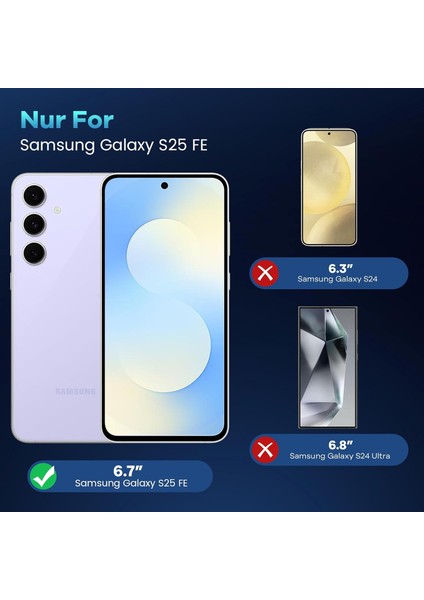 Samsung Galaxy S25 Fe Kılıf Kamera Çıkıntılı Korumalı Yumuşak Şeffaf Silikon + 9h Ekran Koruyucu Cam fiyatları