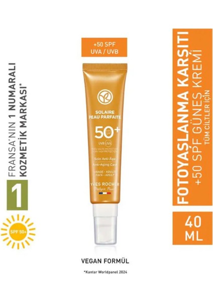 Solaire Peau Parfaite Güneş Kremi – Spf 50+ Güçlü Yaşlanma Karşıtı Koruma modelleri