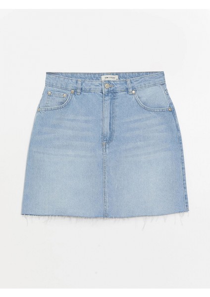 Lcw Vision Indigo Standart Fit Kadın Jean Etek indirimleri