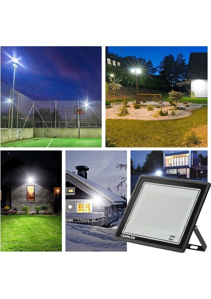 100W 6800 Lumen 6500K Beyaz Işık Smd LED Projektör/ 5 Adettir fırsatları