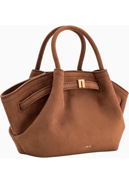 Jw Peı Hana Mini Suni Süet Tote Kahverengi Çanta fiyatları