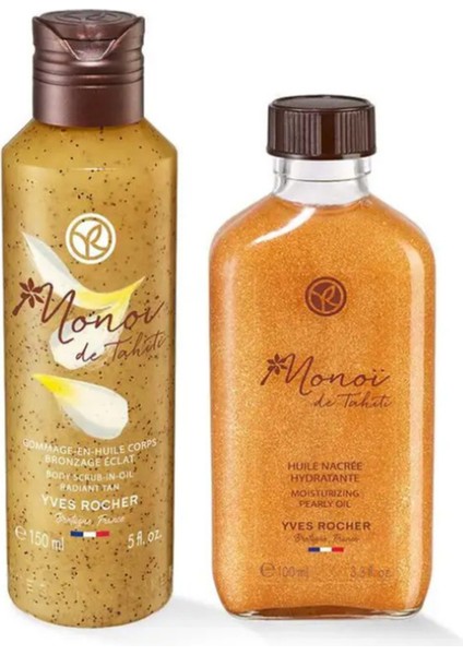 Nemlendirici Peeling Duş Yağı 150ML & Işıltı Veren Saç ve Vücut Yağı 100ML 2'li Set