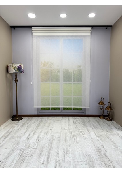 Çiftli Sistem Keten Tül ve %100 Blackout (Karartma) Beyaz Stor Perde fırsatları