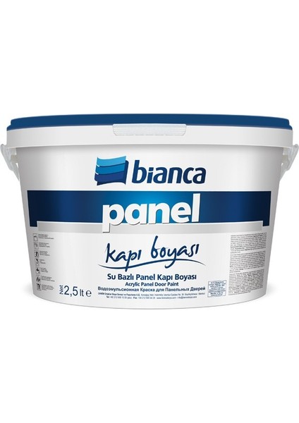 Bi̇anca Su Bazlı Ameri̇kan Panel Kapı Boyası 2,5 Lt
