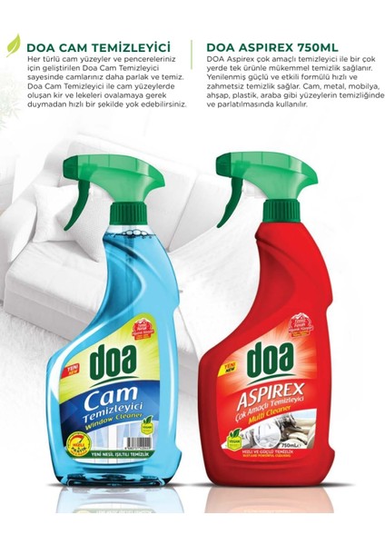 Doa Cam Temizleyici 750ML & Doa Aspırex 750ML fiyatları