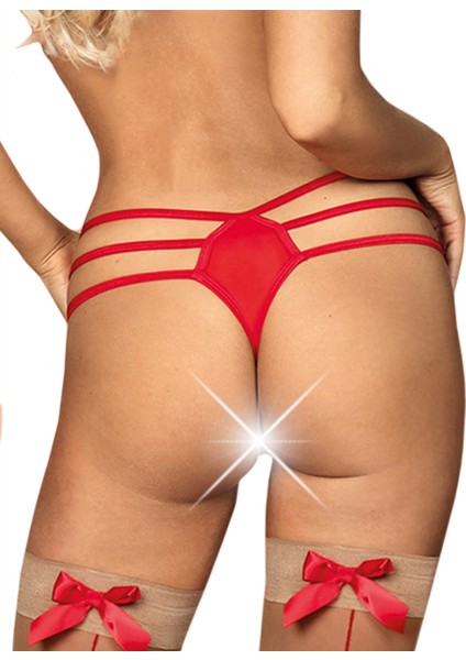 Lastikli Kırmızı Kadın Büyük Beden Fantezi String fiyatları