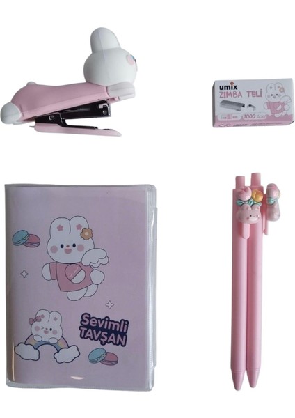 Sevimli Tavşan Kırtasiye Zımba Seti fiyatları