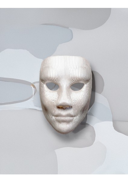 Minimal Modern Çizgiler Maskesi