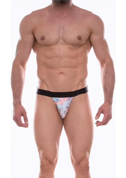 Erkek Desenli Jockstrap Çamaşır