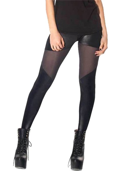 B101299 Transparan Detaylı Parlak Tayt fiyatları