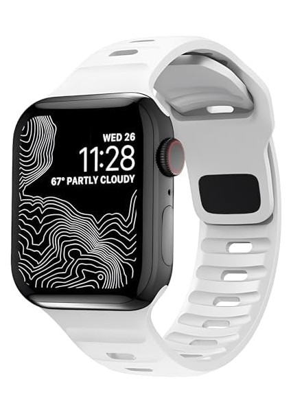 Watch 42-44 - 45-49 mm ile Uyumlu Dynamic Serisi Silikon Kordon, Güçlendirilmiş Silikon ile Uzun Ömürlü Kullanım ve Şık Tasarım Kordon modelleri