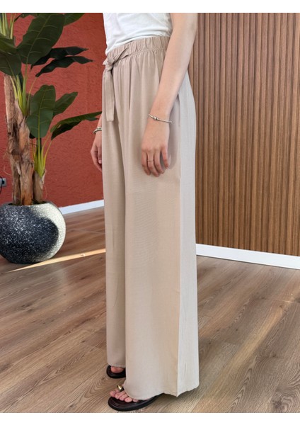 Kadın Pamuk Viskon Pantolon - Krem fiyatları