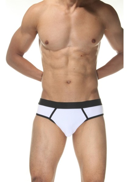 Beyaz Jockstrap Fantezi Iç Giyim
