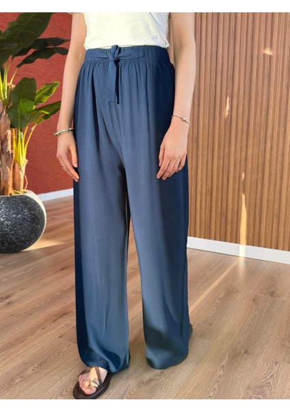 Kadın Pamuk Viskon Pantolon -Lacivert fiyatları