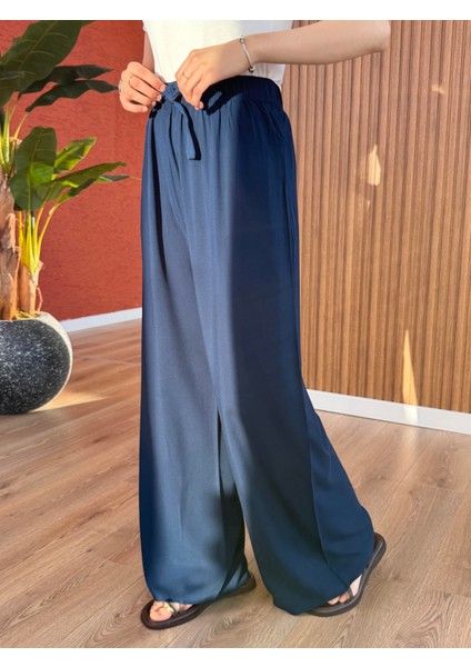 Kadın Pamuk Viskon Pantolon -Lacivert modelleri