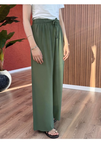 Kadın Pamuk Viskon Pantolon -Haki fiyatları