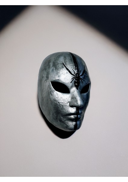 Siyah Çizgi Gümüş Örümcek Maskesi fiyatları