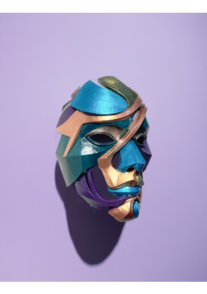 Soyut Renkli Yapboz Maskesi fiyatları