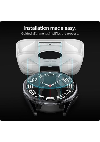 Galaxy Watch 6 (43MM) Cam Ekran Koruyucu Kolay Kurulum Glas.tr Ez Fit Slim Hd (2 Adet) - AGL07067 modelleri