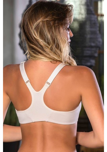 Fermuarlı Pamuklu Sporcu Sütyen Ten (BRF1061) modelleri