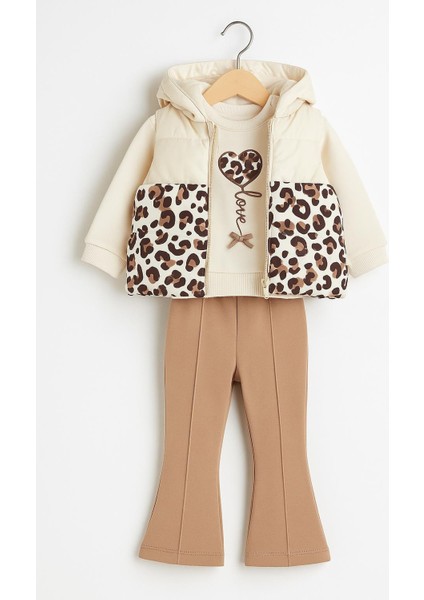 Kız Bebek 3’lü Takım – Sweatshirt, Yelek ve Pantolon 05213 V modelleri