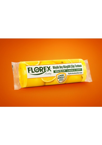 Büzgülü Büyük Çöp Poşeti x 25 Rulo