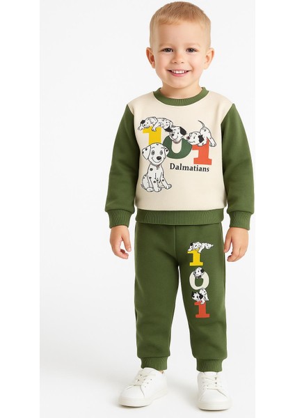 Erkek Bebek Şardonlu Baskılı 2’li Eşofman Takımı Alt Üst Takım 06123Y fiyatları