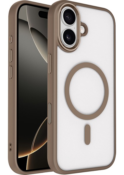 Apple Iphone 17 Kılıf Kamera Korumalı Magsafeli Arkası Şeffaf Krom Kapak