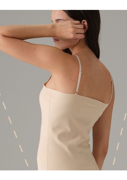 Kadın Dikişsiz Ayarlanabilir Askılı Basic Atlet Ten 9003 fiyatları